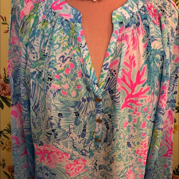 🍃🌸 Lilly Pulitzer Elsa Top 
Sz XL 🌸 - Picture 3 of 8